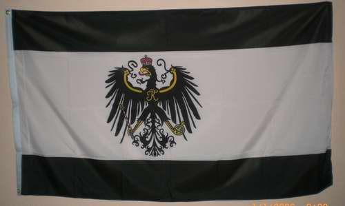 Flagge Fahne Königreich Preussen mit Adler, Flaggen 150x90cm Deutschland, Flaggen 150x90cm, Flaggen