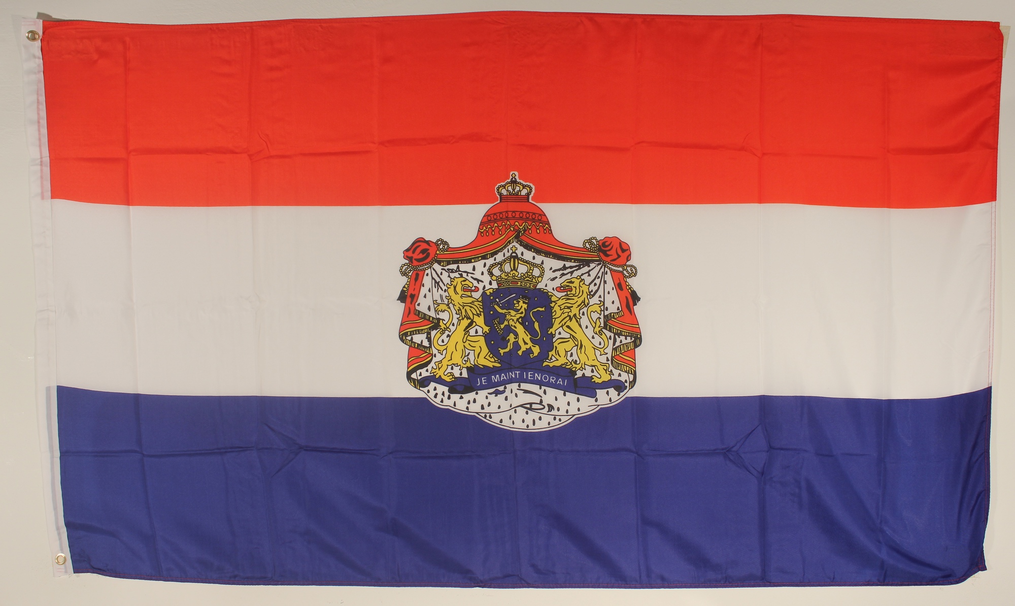 Flagge Fahne : Niederlande Holland mit Wappen Hollandflagge, Flaggen  150x90cm Europa, Flaggen 150x90cm, Flaggen