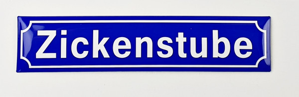 Magnet Straßenschild Zickenstube Souvenir Mitbringsel Geschenk Deko